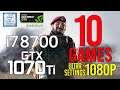 10 GAMES on i7 8700 + GTX 1070ti Ultra Settings 1080p Benchmark Test!