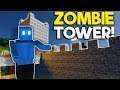 Building The Zombie Defense Tower & Castle Walls! - Colony Survival Multiplayer Gameplay