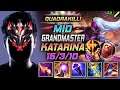 GrandMaster Katarina MID vs Vladimir - 천상계 장인 미드 카타리나 템트리 룬 내셔 정복자 - LOL KR 11.9