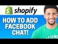 How To Add Facebook Chat To Shopify 2021