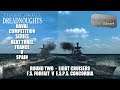Naval Competition | Heat 3 France V Spain | Round 2 Light Cruisers | UA: Dreadnoughts