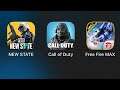 PUBG: NEW STATE,Call of Duty®: Mobile,Garena Free Fire MAX,НОВЫЙ ПАБГ,КОЛ ОФ ДЮТИ И ФРИ ФАЕР МАКС