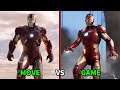 Recreating Iron Man - MCU Movies vs Marvel's Avengers Game | Comparison || TAGZ