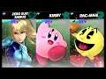 Super Smash Bros Ultimate Amiibo Fights – Request #20074 Zero Suit vs Kirby vs Pac Man