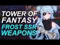 Tower of Fantasy SSR Frost Weapons Showcase