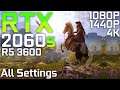 Assassin's Creed Odyssey | RTX 2060 Super + Ryzen 5 3600 | All Settings | 1080p 1440p 4K