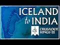 Conquering India as Icelandic Vikings in Crusader Kings 3