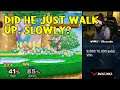 DID HE JUST WALK UP. SLOWLY? AND DOWN SMASH? - Daily SSBM Moments