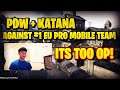 I used the PDW + Katana to beat #1 EU Mobile PRO team! (KATANA NEEDS NERF) | #17 | COD MOBILE