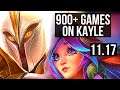 KAYLE vs LILLIA (TOP) | 2/0/4, 900+ games, 1.2M mastery | KR Diamond | v11.17