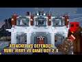 MINECRAFT : WE ATTACKED DEFENDER CASTLE AND CAPTURED IT WITH @runejerry@GamerBoy20 | BLUE VS RED