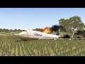 Plane Crashes On A FARMING FIELD - X-Plane 11