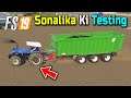 Sonalika DI 745 Tractor Ka Test on Weeds, Plowing and Heavy Trailer, FS19 Canadian Farm Map