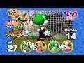 Super Mario Strikers SS1 - Original League EP 27 Match 14 Luigi VS Peach , Yoshi VS Wario