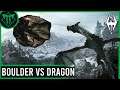 Using a Boulder To Kill A Dragon In Skyrim