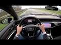 2020 Audi RS6 Avant C8 280+ km/h on AUTOBAHN!