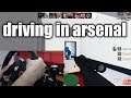 PLAYING ARSENAL WITH A STEERING WHEEL | ROBLOX