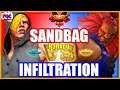 【SFV】Infiltration(Ed) VS SandBag(Akuma)【スト5】潜入(エド) 対 サンドバッグ(豪鬼)🔥FGC🔥