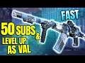 50 SUBSCRIBERS! & LEVEL UP THE AS VAL FAST in Warzone & Modern Warfare Season 6