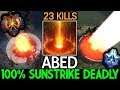 ABED [Invoker] Show His 10k Skill One Suntrike One Kill 7.23 Dota 2
