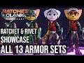 All Armor Sets Showcase (Ratchet and Rivet) - Ratchet & Clank: Rift Apart - 4K ULTRA HD 60FPS PS5