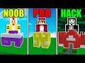CASA DE LEGOS NOOB vs PRO vs HACKER 😱 BUILD TUBERS MINECRAFT