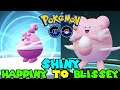Evolving SHINY HAPPINY to SHINY BLISSEY in Pokemon Go