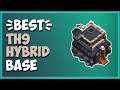 New Best TH9 Base 2019 *COPY LINK* Anti 3/2 Star TH9 Hybrid Base (Trophy) | Clash of Clans