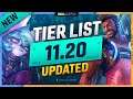 NEW UPDATES 11.20 TIER LIST! - League of Legends