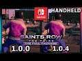 Saints Row: The Third | Patch 1.0.0 VS 1.4.0 | HANDHELD Frame Rate TEST on Switch