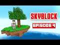 WE BUILT A FACTORY! - Minecraft Skyblock - Ep 4