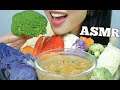 ASMR STEAMED + FRESH VEGGIES WITH SPICY THAI DIPPING SAUCE (EATING SOUNDS) NO TALKING | SAS-ASMR