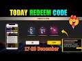 FREE FIRE REDEEM CODE TODAY | 17 DECEMBER REDEEM CODE FREE FIRE | FF REDEEM CODE TODAY 17 DECEMBER
