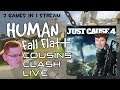 Human Fall Flat + Just Cause 4 - Cousins Clash Live