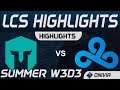 IMT vs C9 Highlights LCS Summer 2020 W3D3 Immortals vs Cloud9 by Onivia