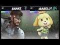 Super Smash Bros Ultimate Amiibo Fights  – 9pm Poll  Snake vs Isabelle