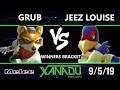 S@X 318 SSBM - Grub (Fox) Vs. jeez louise (Falco) Smash Melee Winners Round 2
