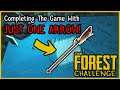 The One Arrow Challenge!! | The Forest | PS4