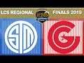 TSM vs CG, Game 5 - LCS 2019 Regional Finals Round 3 - Team SoloMid vs Clutch Gaming G5