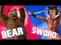 CHALLENGING A BEAR WITH A SWORD! | Would you Rather