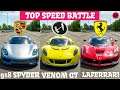 Forza Horizon 4 Top Fastest Cars - Hennessey Venom GT vs Porsche 918 Spyder vs Ferrari LaFerrari
