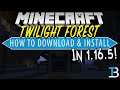 How To Download & Install The Twilight Forest Mod in Minecraft 1.16.5