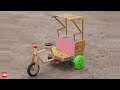 How to Make Cycle Rickshaw at Home Diy - Matchbox Electric Rickshaw