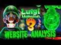 Luigi's Mansion Japanese Website Analysis UPDATED! New Information!   ZakPak
