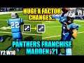 Madden 21 Panthers Franchise Mode | HUGE CHANGES TO THE FRANCHISE X FACTORS | [Y2 W10] - Ep 29