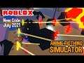 Roblox Anime Fighting Simulator New Code July 2021