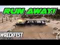 RUN AWAY! Wreckfest Multiplayer Online with friends | Crashes and Funny moments | 2021