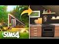 Rustic Triangular Tiny Home // Sims 4 Speed Build