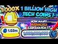 SPENDING *1 BILLION* TECH COINS!! HOW MANY MYTHICALS CAN I HATCH!? - Pet Simulator X (Roblox)