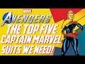 The Avengers Project: TOP 5 CAPTAIN MARVEL SUITS We Need in Marvel's Avengers!!!